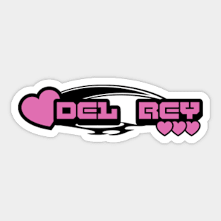 y2k "del rey" Sticker